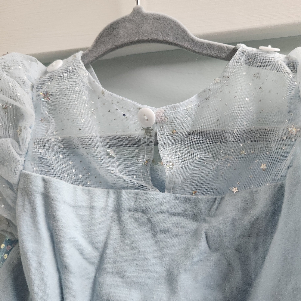 Sparkling Blue Cinderella Princess Dress for Kids - Picture 8 of 8